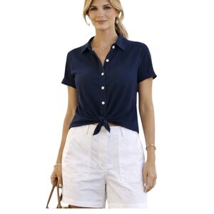 Jones New York Sport White High Waist Cargo Shorts Size 10